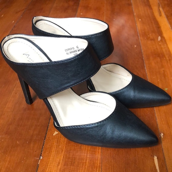ANNE MICHELLE BLACK HEELS SIZE US 8.5 - Picture 2 of 11